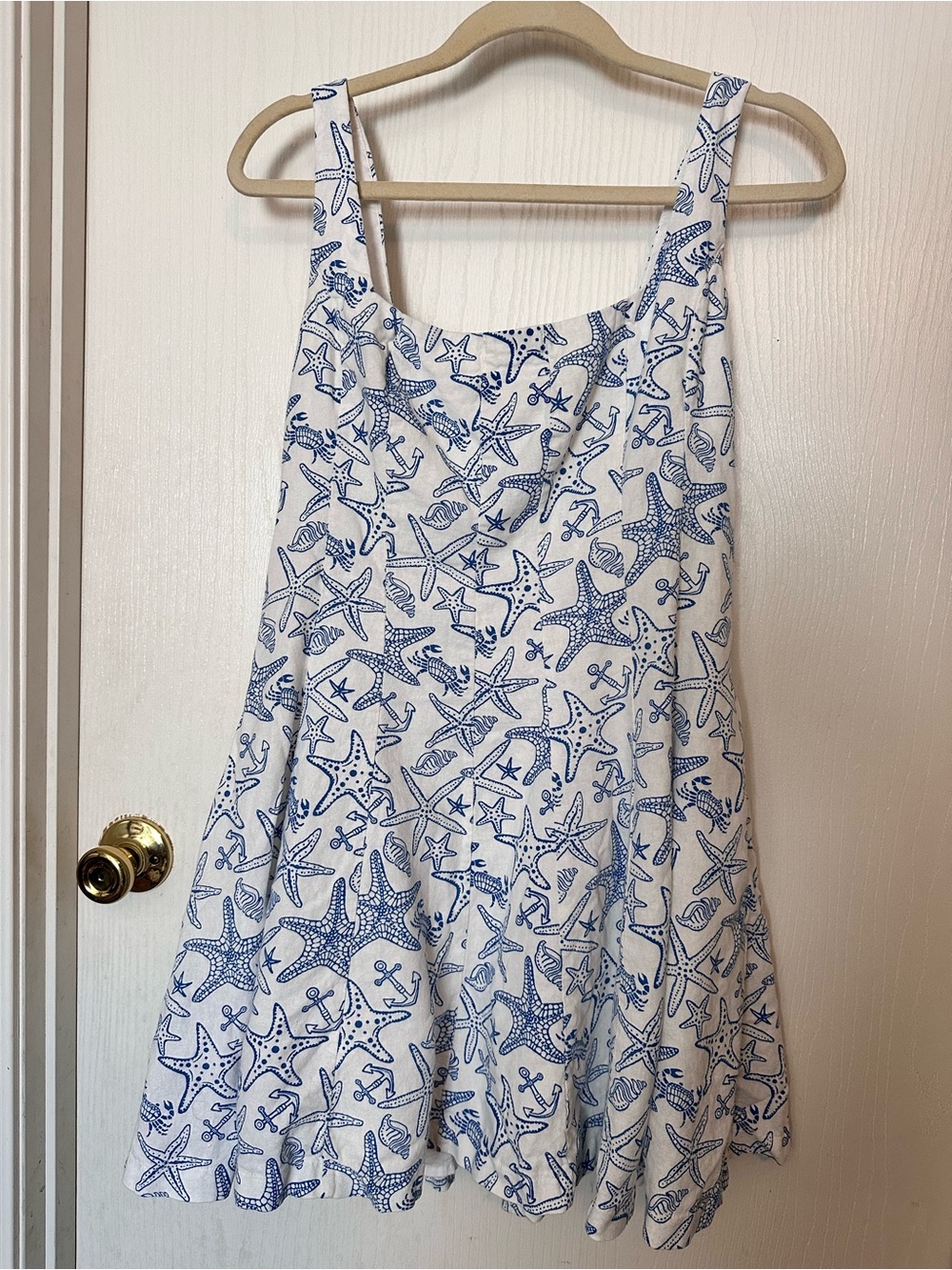Avec Les Filles Starfish Linen Blend Dress